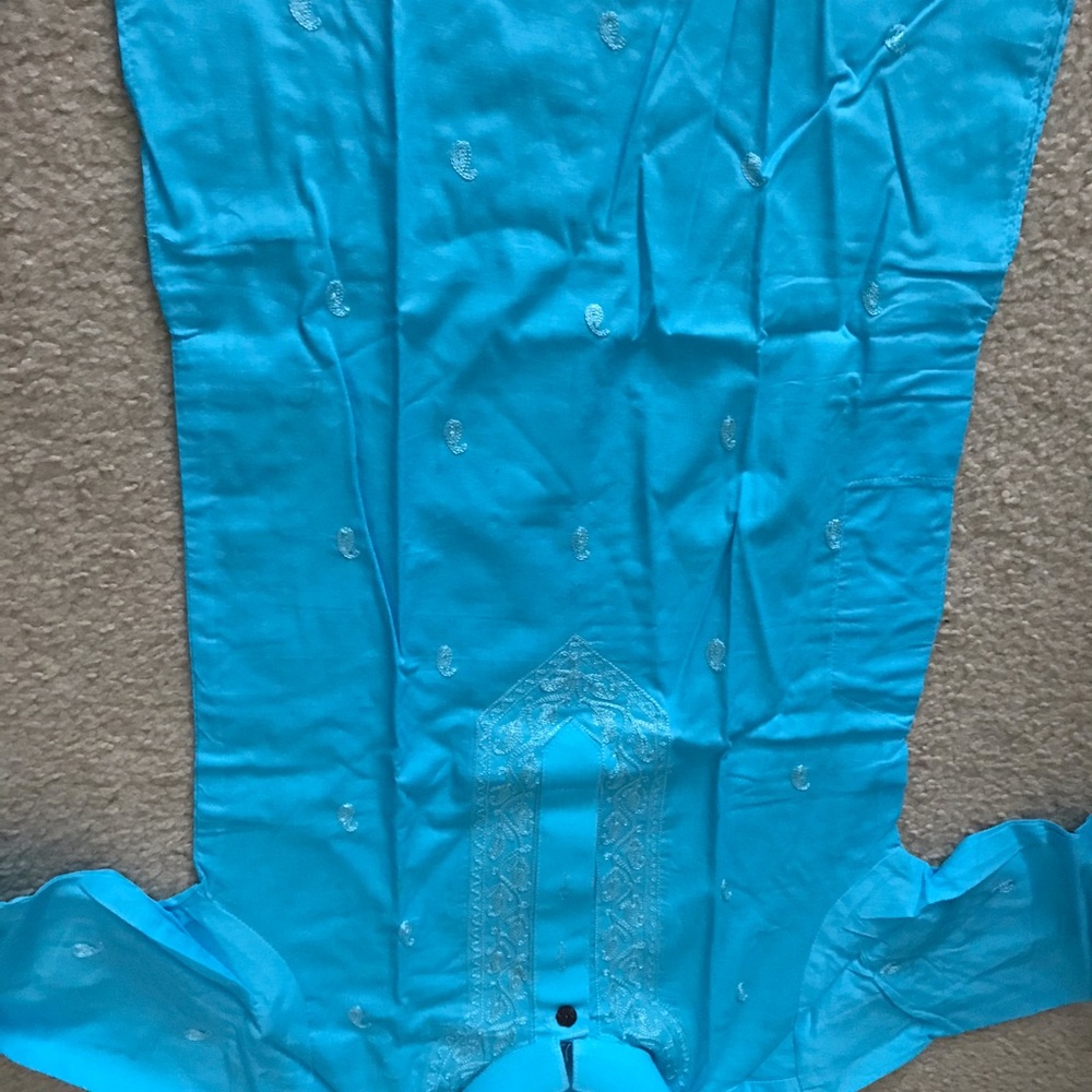 Light blue cotton boys kurta